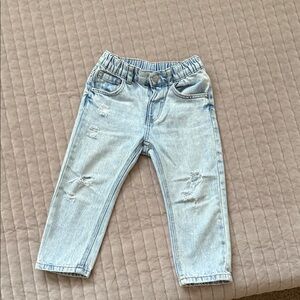 Zara Light Blue Distressed Kids Jeans
